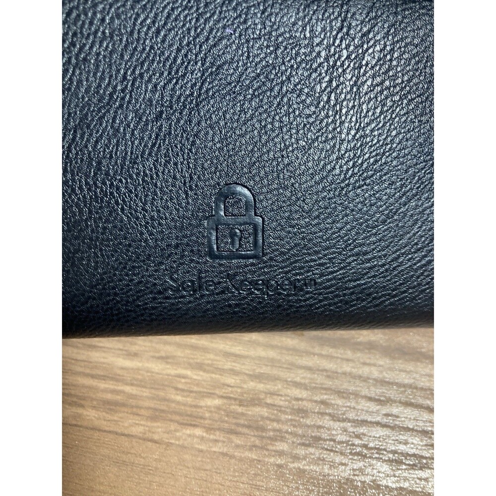 Safe Keeper Black Wallet Womens Faux Leather - Picture 6 of 8